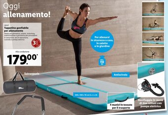 Lidl Crivit Tappetino gonfiabile per allenamento offerta