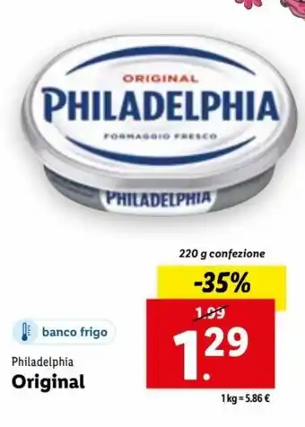 Lidl Philadelphia Original 220 g offerta