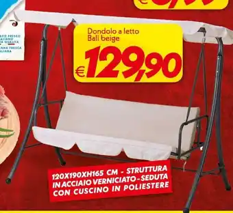 Dondolo a letto Bali beige