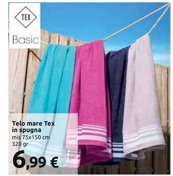 Carrefour Iper Telo mare tex in spugna offerta