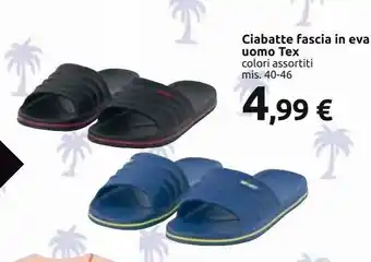 Carrefour Iper Ciabatte fascia in eva uomo tex offerta