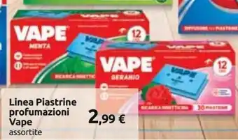Carrefour Iper Linea piastrine profumazioni vape offerta