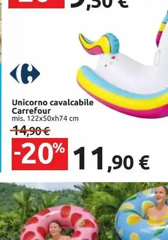 Unicorno cavalcabile carrefour