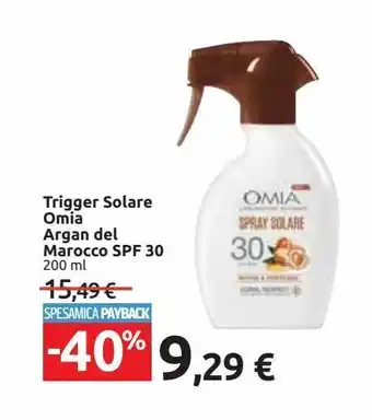 Trigger solare omia argan del marocco spf30