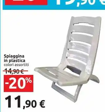 Carrefour Iper Spiaggina in plastica offerta