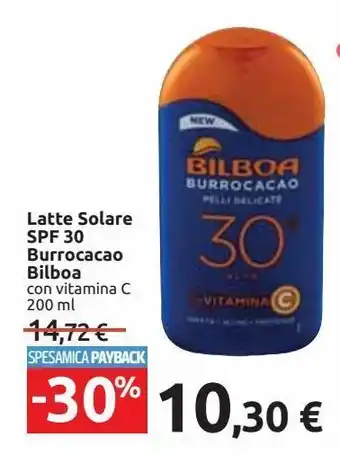 Latte solare spf30 burrocacao bilboa