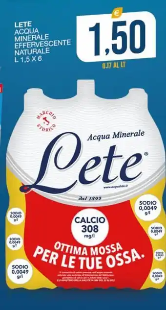 SeBón Supermercati Acqua lete offerta