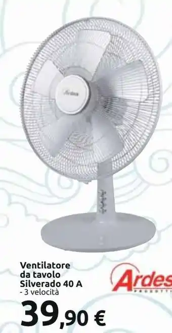 Ventilatore da tavolo silverado 40 a