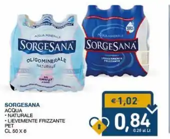 SeBón Supermercati Acqua sorgesana offerta