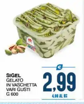 SeBón Supermercati Gelato in vaschetta sigel offerta