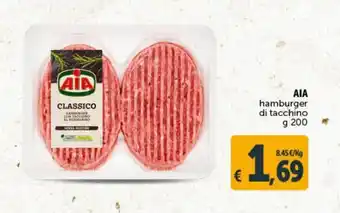Deco Market Aia hamburger di tacchino g 200 offerta