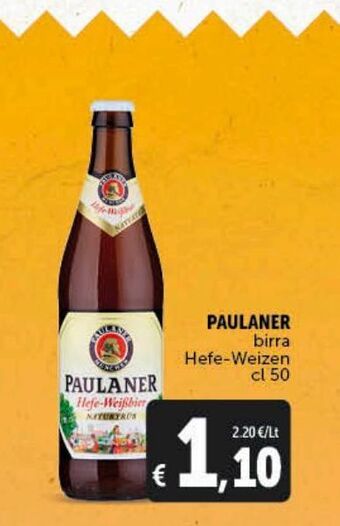 Deco Market Paulaner birra hefe - weizen cl 50 offerta