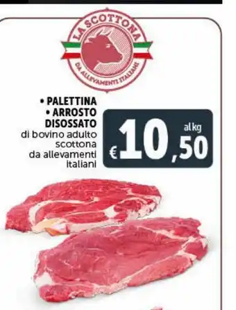Deco Market Palettine arrosto disossato di bovino adulto scottona da allevamenti italiani offerta