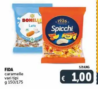 Deco Market Fida caramelle vari tipi g 150 /175 offerta