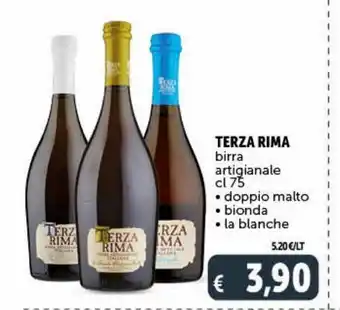 Terza rima birra artigianale cl 75 doppio malto binoda la blanche