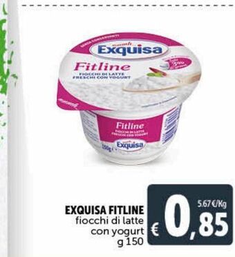 Deco Market Exquisa fitline fiocchi di latte con yogurt g 150 offerta