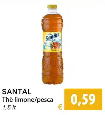 Iper Tosano Santal Thè limone/pesca 1,5lt offerta