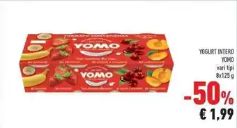 Conad Yomo Yogurt Intero vari tipi 8x125 g offerta