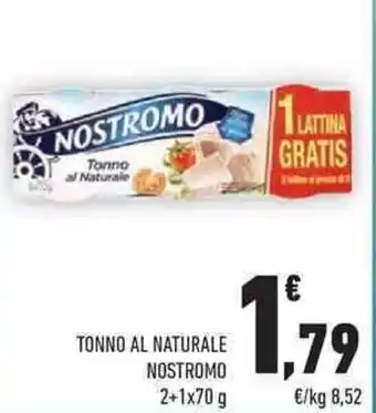 Conad Nostromo Tonno al Naturale 2+1x70 g offerta