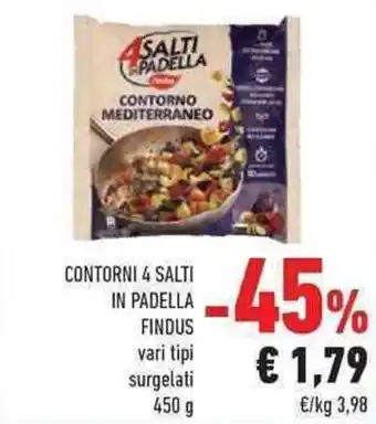 Conad Findus Contorni 4 Salti in Padella vari tipi surgelati 450 g offerta