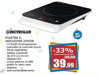 Dictrolux Piastra a Induzione 2000W