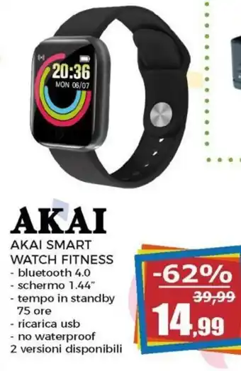Happy Casa Akai Smart Watch Fitness offerta