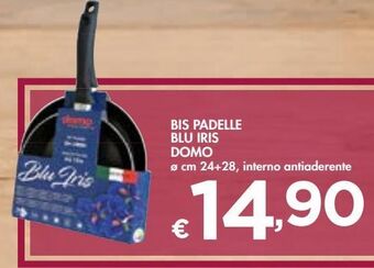 Bis padelle blu iris domo