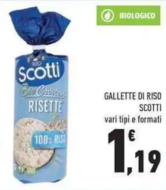 Conad Scotti Gallette di Riso vari tipi offerta