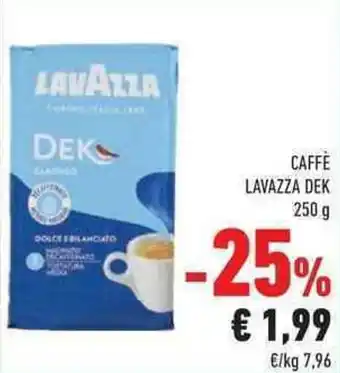 Conad Lavazza Dek Caffè 250 g offerta