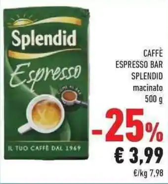 Splendid Caffè Espresso Bar macinato 500 g