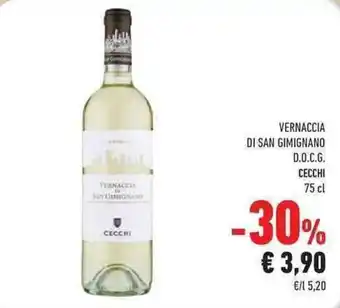 Conad Vernaccia Di San Gimignano D.O.C.G. Cecchi 75 cl offerta