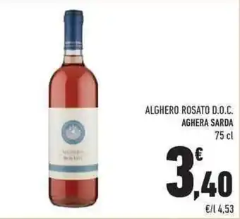 Conad Alghero Rosato D.O.C. Aghera Sarda 75 cl offerta