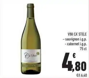 Conad Vini Ca' Stele 75 cl offerta