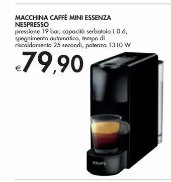 Bennet Macchina caffè mini essenza nespresso offerta