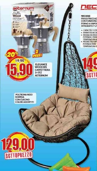 Risparmio Casa Poltrona Nido Sospesa Con Cuscino Colori Assortiti offerta