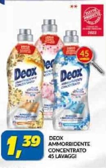 Risparmio Casa Deox Ammorbidente Concentrato 45 Lavaggi offerta