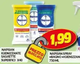 Risparmio Casa Napisan Igienizzante Salviette Superfici x 40 offerta