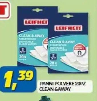Risparmio Casa Leifheit Panni Polvere Clean & AwaY 20 Pz offerta