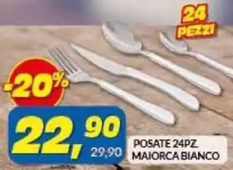 Risparmio Casa Posate 24Pz Majorca Bianco offerta