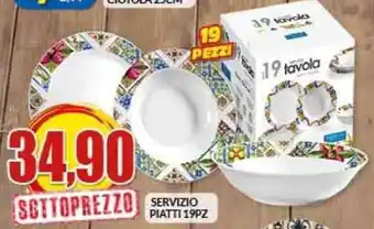 Risparmio Casa Servizio Piatti 19Pz offerta
