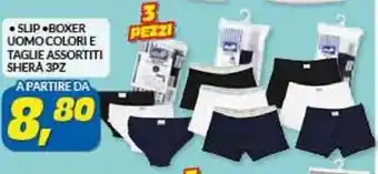 Risparmio Casa Shera Slip Uomo Colori E Taglie Assortiti 3Pz offerta