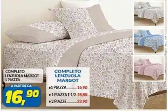 Risparmio Casa Completo Lenzuola Margot 1 Piazza offerta