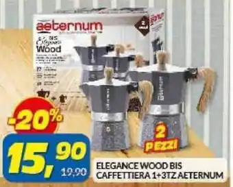 Elegance Wood BIS Caffettiera 1+3tzAeternum