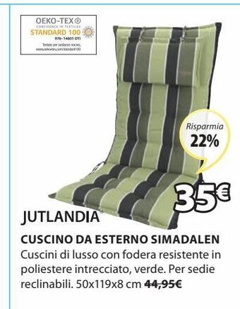 JYSK Cuscino per sedia da giardino offerta