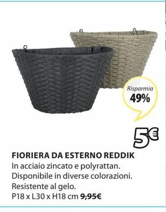 Fioriera con supporto