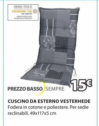 JYSK Cuscino per sedia da giardino offerta