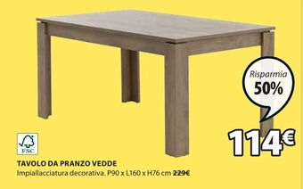 JYSK Tavolo da pranzo offerta