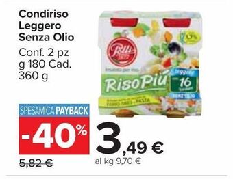 Carrefour Market Condiriso leggero senza olio offerta