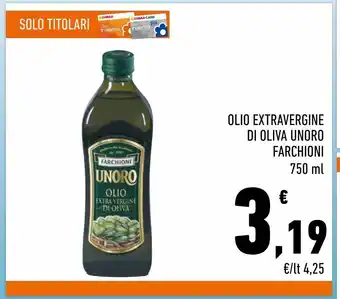 Conad Olio extra vergine di oliva unoro farchioni offerta