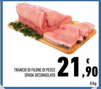 Trancio di filone di pesce spada decongelato